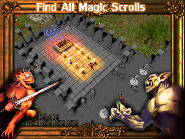 Dungeons and Monsters Скриншот и Подсказка 2. Найди все магические свитки!