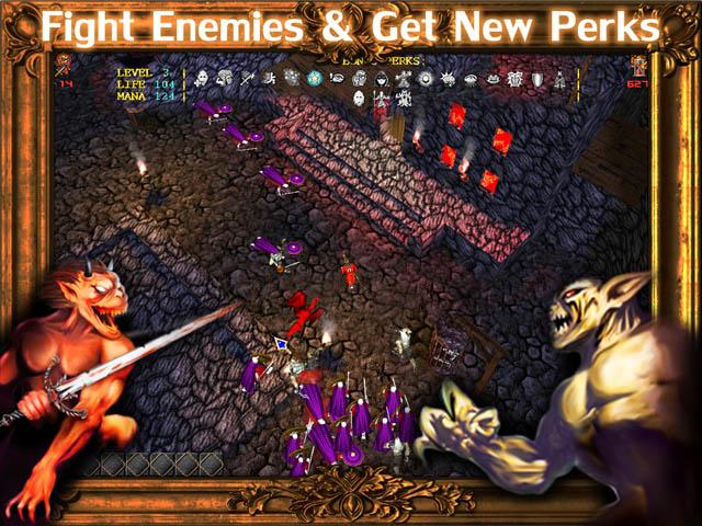 Dungeons and Monsters Скриншот и Подсказка 3. Сражайся с врагами и получай новые способности!