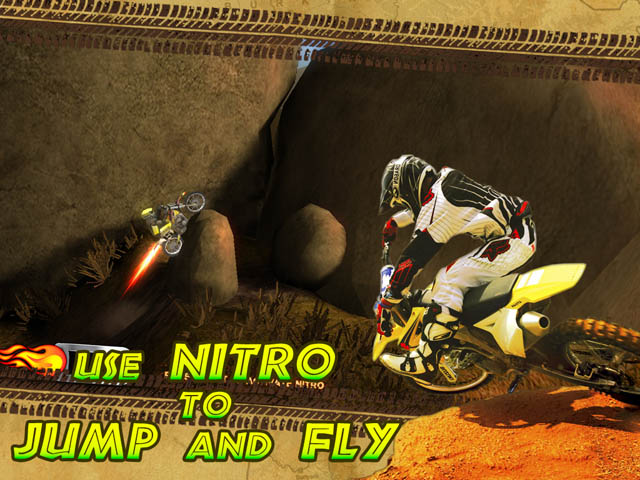 Trial Motorbikes African Trial Скриншот и Подсказка 1. Используй нитро, чтобы прыгать и летать!